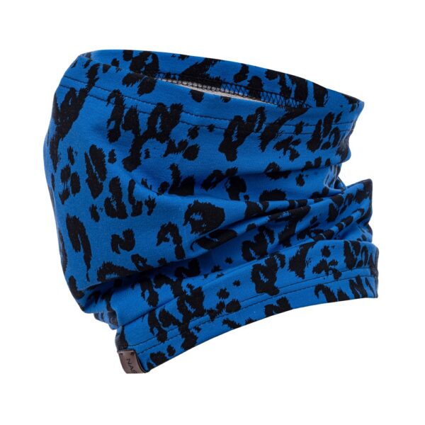 Kominek do biegania, pod szyję, kobaltowa pantera