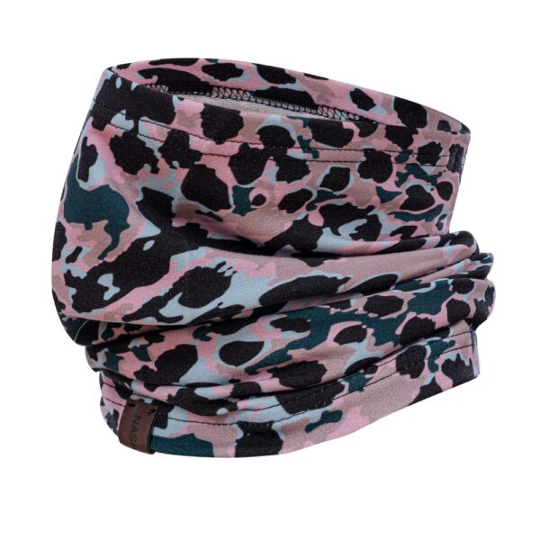 Kominek do biegania, pod szyję, pantera różowa