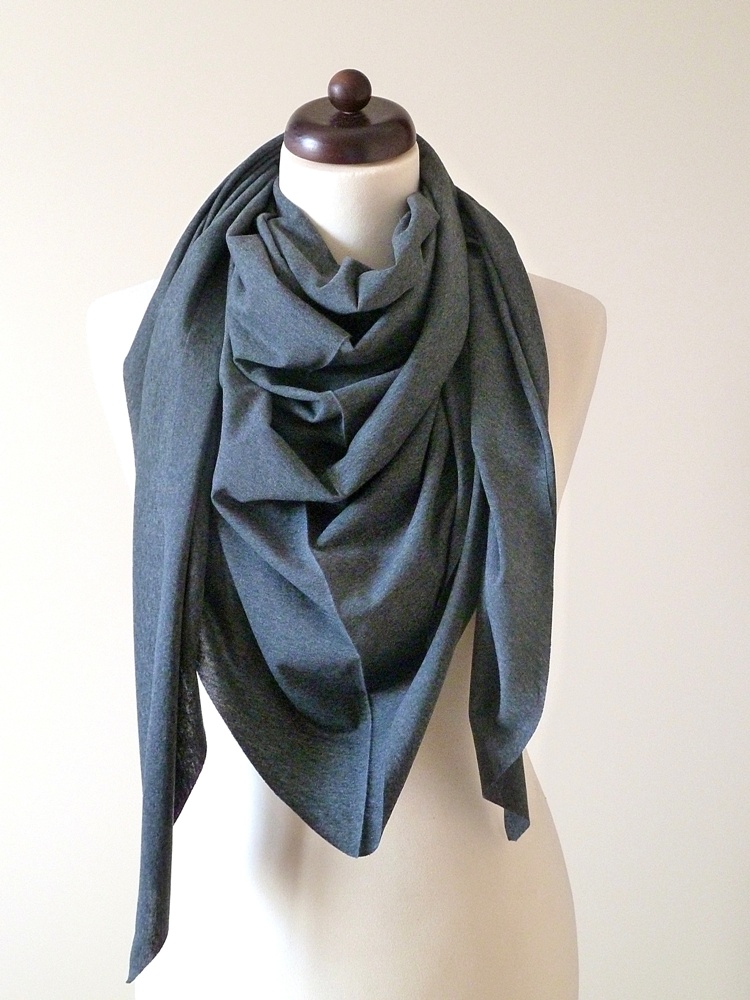 Chusta grafitowy melanż