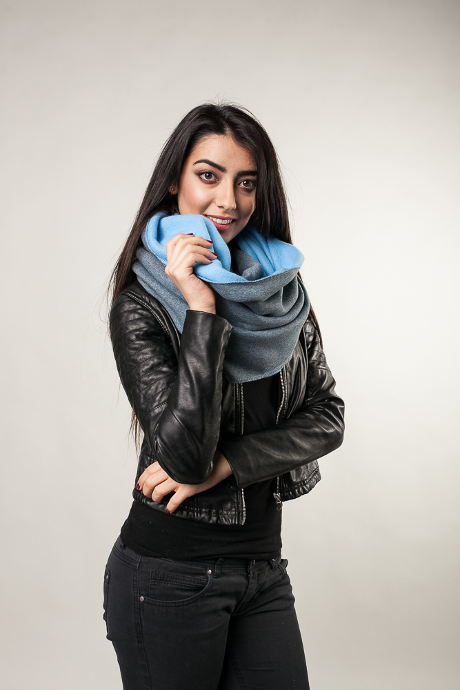 Komn gruby jasny jeans - obrazek 2