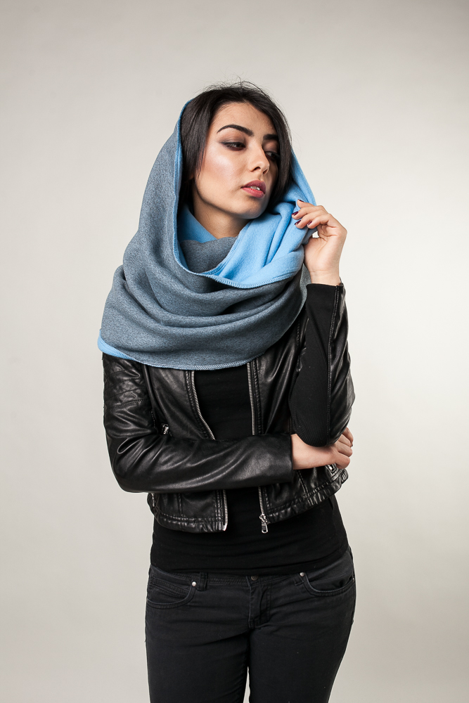 Komn gruby jasny jeans - obrazek 3