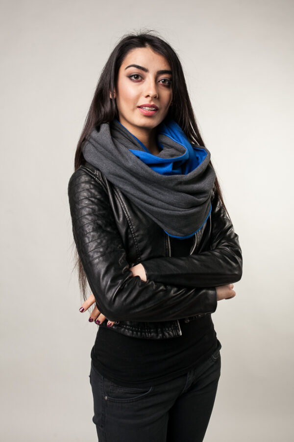 Komin xxl grafit-kobalt