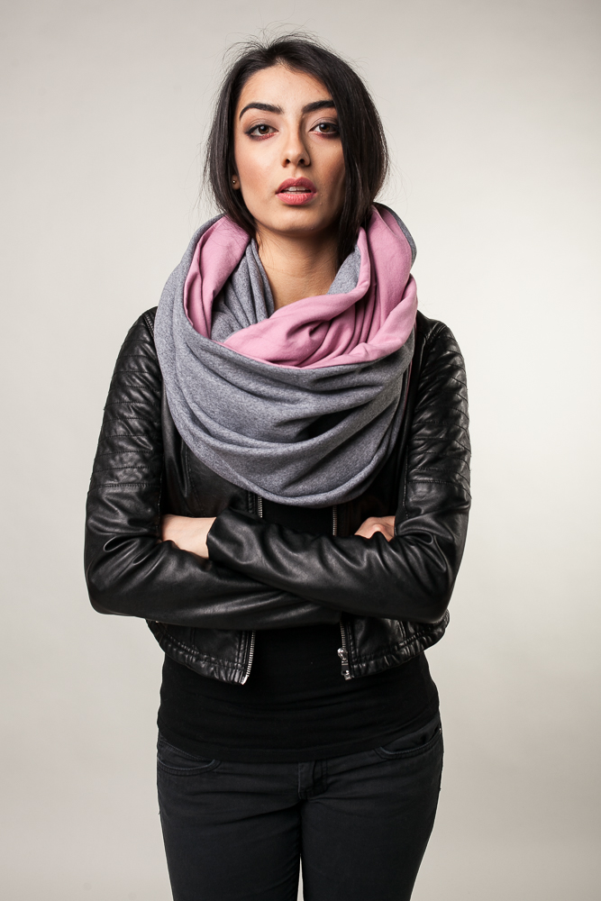 komin xxl szary-róż