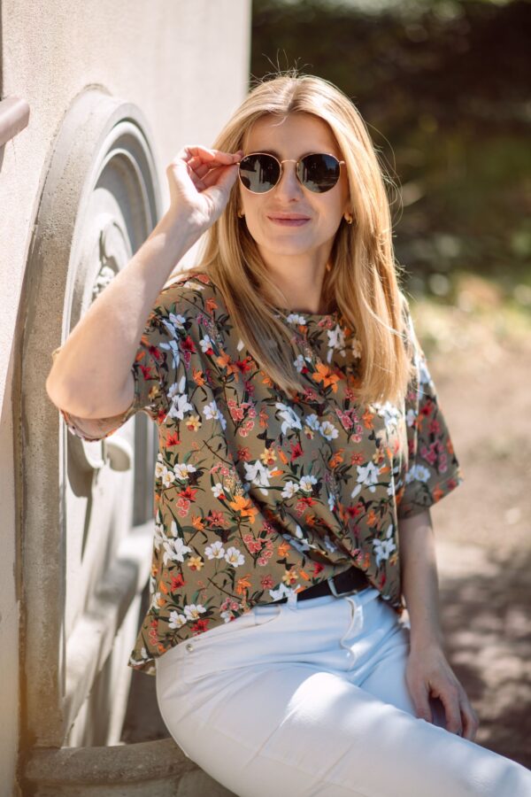 Bluzka T 'shirt lilie