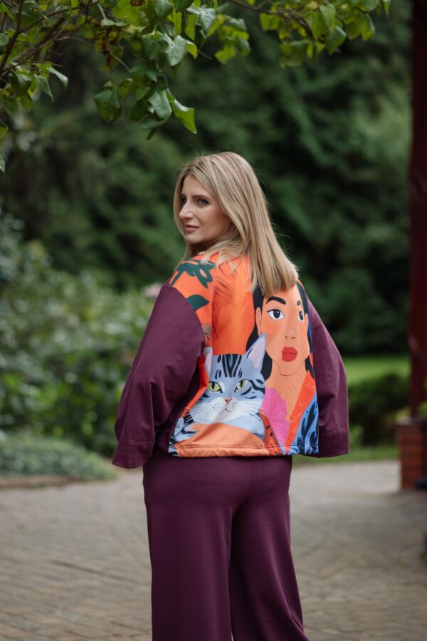 komplet women szary kot