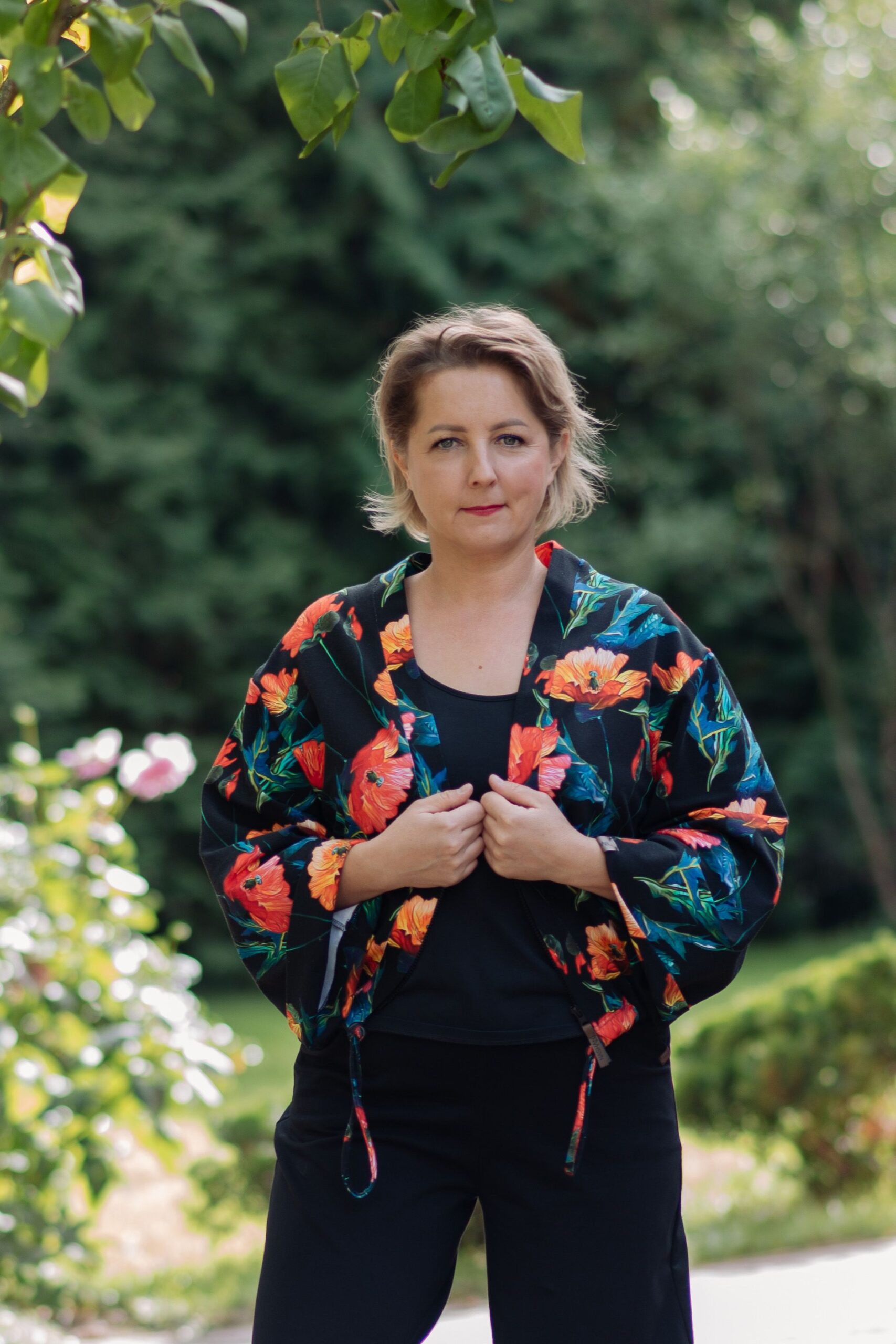 komplet women czarny maki - obrazek 3